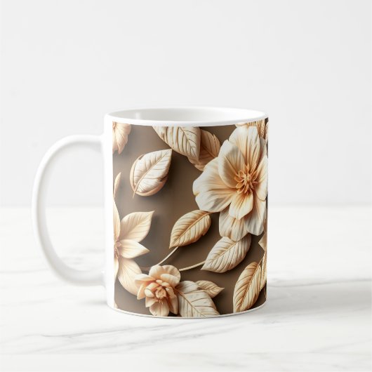 3D-Blumen Kaffeetasse (Links)