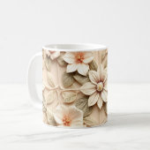 3D-Blumen Kaffeetasse (Vorderseite Links)