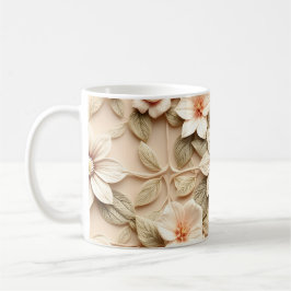 3D-Blumen Kaffeetasse