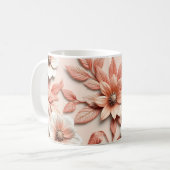 3D-Blumen Kaffeetasse (Vorderseite Links)