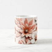3D-Blumen Kaffeetasse (Mittel)