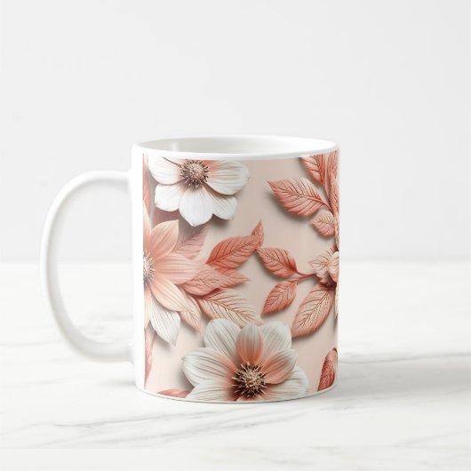 3D-Blumen Kaffeetasse (Links)
