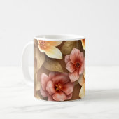 3D-Blumen Kaffeetasse (Vorderseite Links)