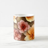 3D-Blumen Kaffeetasse (Mittel)