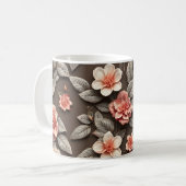 3D-Blumen Kaffeetasse (Vorderseite Links)