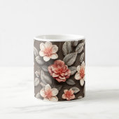 3D-Blumen Kaffeetasse (Mittel)