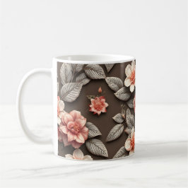 3D-Blumen Kaffeetasse