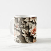 3D-Blumen Kaffeetasse (Vorderseite Links)