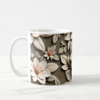 3D-Blumen Kaffeetasse