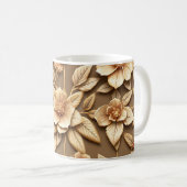 3D-Blumen Kaffeetasse (VorderseiteRechts)