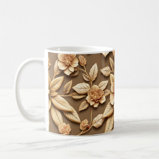 3D-Blumen Kaffeetasse (Links)