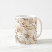 3D-Blumen Kaffeetasse (VorderseiteRechts)