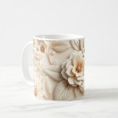 3D-Blumen Kaffeetasse (Vorderseite Links)