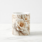 3D-Blumen Kaffeetasse (Mittel)