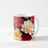 3D-Blumen Kaffeetasse (VorderseiteRechts)