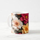 3D-Blumen Kaffeetasse (Vorderseite Links)
