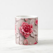 3D-Blumen Kaffeetasse (Mittel)