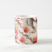 3D-Blumen Kaffeetasse (Mittel)