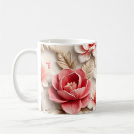 3D-Blumen Kaffeetasse
