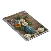 3D-Blumen-Spiral-Foto-Notizbuch Notizblock (Rechte Seite)