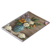 3D-Blumen-Spiral-Foto-Notizbuch Notizblock (Linke Seite)