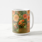 3D Blumen- u. MarmorTasse Kaffeetasse (VorderseiteRechts)