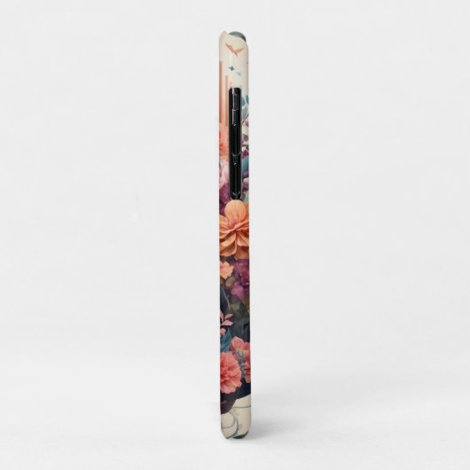 3D Blumenfantasy Bernese Mountain Dog Birds View Case-Mate iPhone Hülle (Hinten/Links)