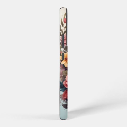 3D Blumenfantasy Bernese Mountain Dog Birds View Samsung Galaxy Hülle (Rechte Seite)