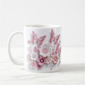 3D-Blush-Bloom-Butterfly-Traum Kaffeetasse (Links)