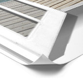 3D-Boardwalk Ocean View Fake Window Poster (Ecke)