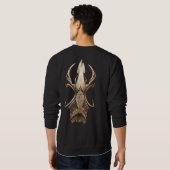  3D Bone Fusion Tattoo Art Sweatshirt (Schwarz voll)