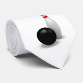 3D Bowling-Kegel und Ball Krawatte (Gerollt)