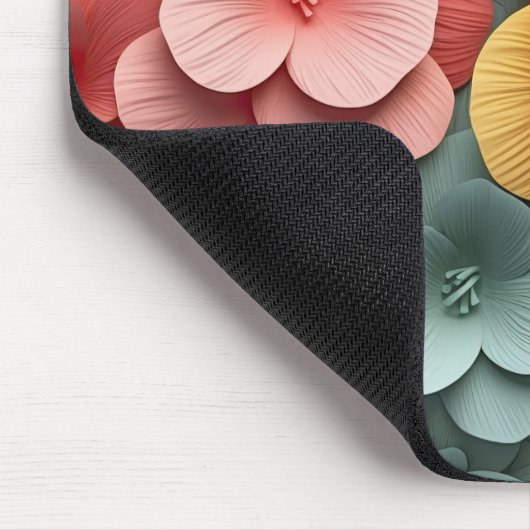3D Bright Floral Mousepad (Ecke)