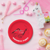 3D-Brille 70. Geburtstagsparty-Papierplatte Pappteller (Party)