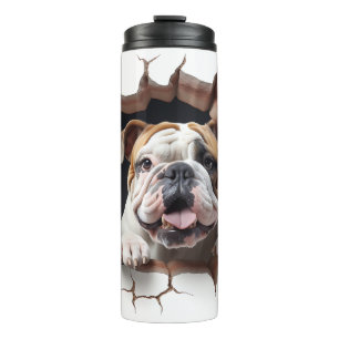 3D Bulldog Cradle Hole Thermosbecher