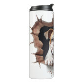 3D Bulldog Cradle Hole Thermosbecher (Nach links gedreht)