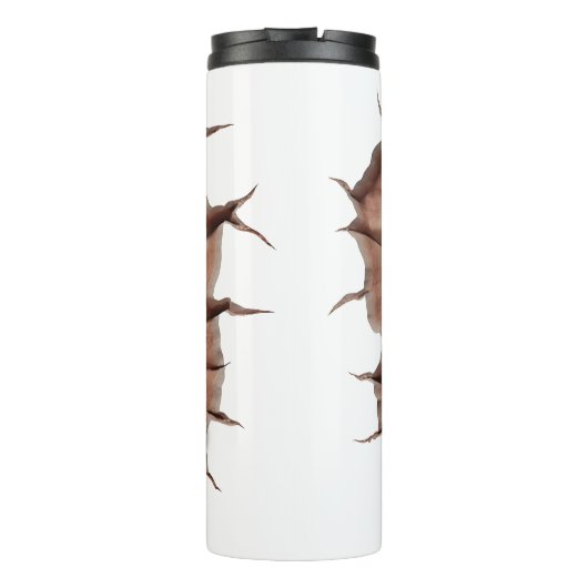 3D Bulldog Cradle Hole Thermosbecher (Rückseite)