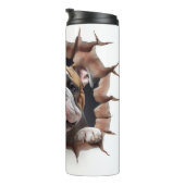 3D Bulldog Cradle Hole Thermosbecher (Nach rechts gedreht)