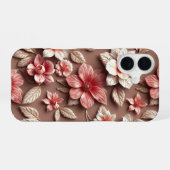 3D Bunte Blume iPhone 16 Hülle (Rückseite (Horizontal))