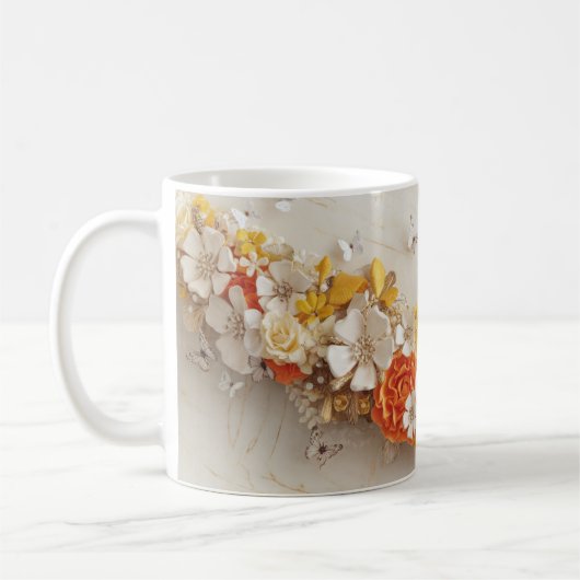 3D Butterfly Spring Garden Kaffeetasse (Links)