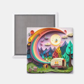 3D-Camping Magnet (Vorderseite/Rückseite)