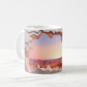 3D Canyon im Dusk-Design Kaffeetasse (Vorderseite Links)