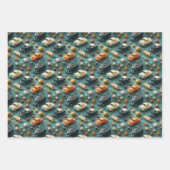 3D Car Adventure Wrapping Paper Geschenkpapier Set (Vorderseite 2)