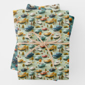 3D Car Adventure Wrapping Paper Geschenkpapier Set (Beispiel)