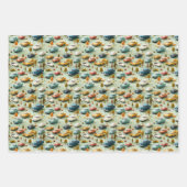 3D Car Adventure Wrapping Paper Geschenkpapier Set (Vorderseite)