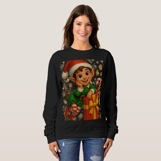 3D cartoon Christmas sweatshirt (Vorne ganz)