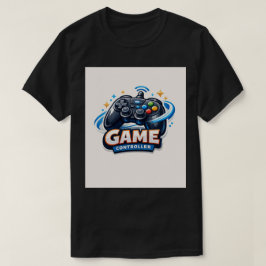 3D Cartoon Gaming Controller T-Shirt-Logo T-Shirt