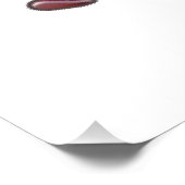 “3D Cartoon Skeleton Race • Funny Running Skeleton Poster (Ecke)