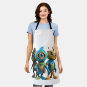 3D-Cartoon-T - Shirt - Leckeres und lebendiges Des Schürze (Getragen)