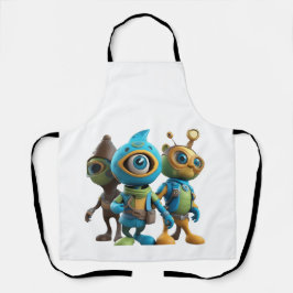 3D-Cartoon-T - Shirt - Leckeres und lebendiges Des Schürze